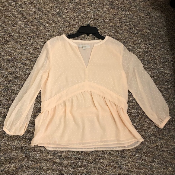 Loft pink blouse S - Picture 3 of 3